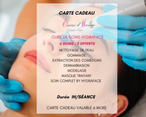 Carte-cadeau cure de 6 soins hydraface + 2 offerts