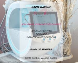 Carte-cadeau soin visage hydraface découverte