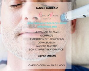 Carte-cadeau soin visage hydraface 1 heure spécifique men