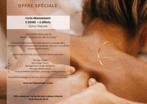 ✨Carte de 5 soins + 2 offerts