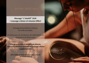 ✨Massage 1h30 + massage crânien offert