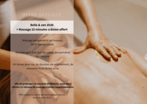 ✨Belle & zen 1h30 + massage crânien offert