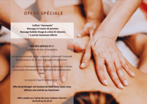 ✨Coffret Harmonie 1h30 + 1 entrée hammam offerte