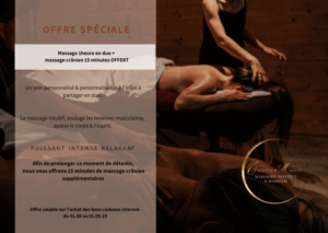 ✨Massage en duo 1heure + massage crânien offert