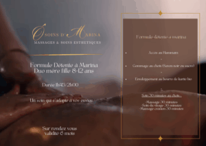Formule détente à marina 8-12 ans duo mère enfant