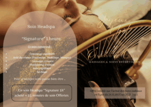 Soin Headspa « Signature » 1 heure + 15 minutes de soin offertes 🫧🫶
