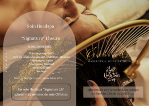 Soin Headspa Signature + 15 minutes de soin offert