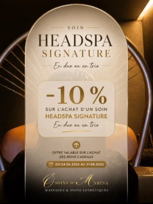 âïžHeadspa « Signature » En duo 1heure - Offre spĂ©ciale Ă©tĂ© 2026